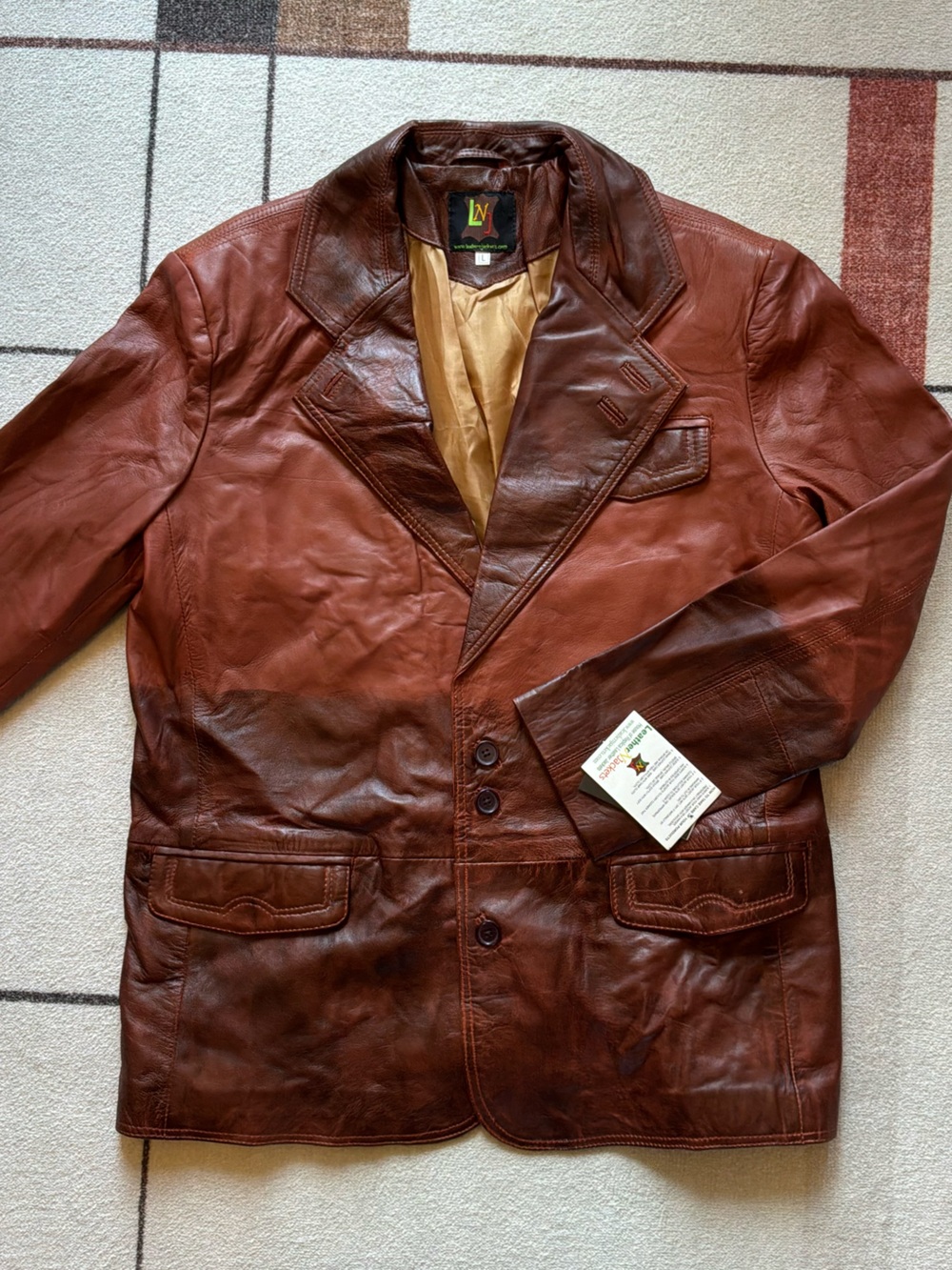 NWT Men’s Ombré Leather Blazer
